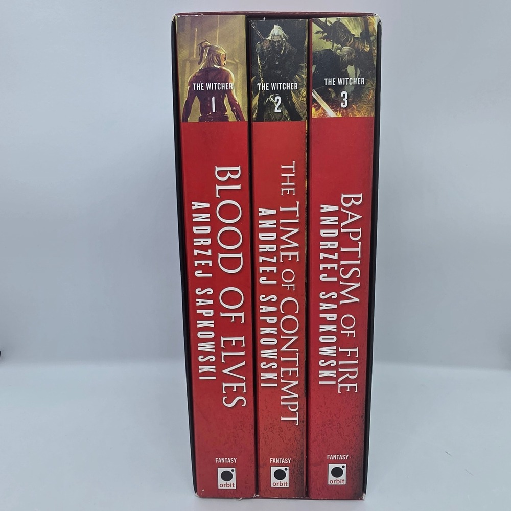 The Witcher Boxed Set Books 1-3 Andrzej Sapkowski Blood of Elves Orbit Paperback